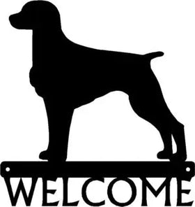 Brittany Terrier Dog Welcome Sign - The Metal Peddler Welcome Signs breed, Breed B, Brittany Terrier, Dog, porch, Welcome sign