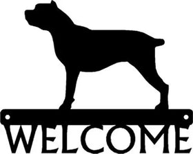 Cane Corso Dog Welcome Sign or Custom Name - The Metal Peddler Welcome Signs breed, Breed C, Cane Corso, Dog, Personalized Signs, personalizetext, porch, Welcome sign