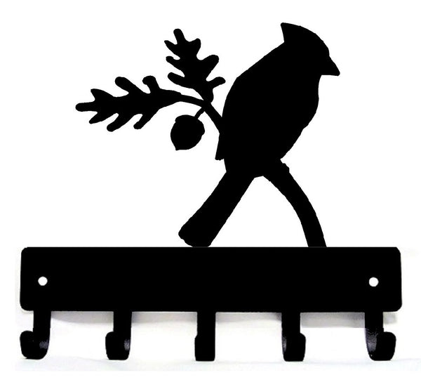 Cardinal Bird Key Holder - The Metal Peddler Key Rack bird, key rack, storage hooks, wildlife