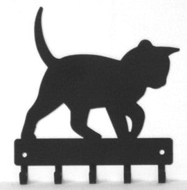 Cat #14 Key Rack with 5 hooks - The Metal Peddler Key Rack Cat, key rack