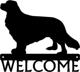 Cavalier King Charles Spaniel Dog Welcome Sign - The Metal Peddler Welcome Signs breed, Cavalier King Charles Spaniel, Dog, porch, Welcome sign