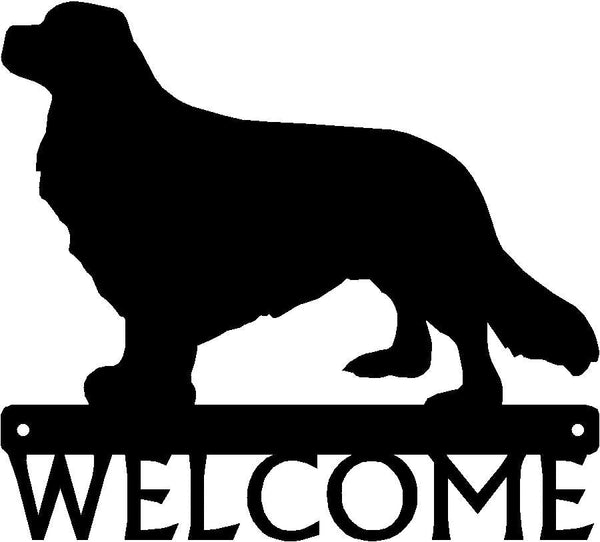 Cavalier King Charles Spaniel Dog Welcome Sign - The Metal Peddler Welcome Signs breed, Cavalier King Charles Spaniel, Dog, porch, welcome sign