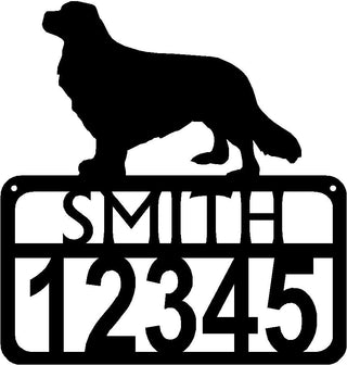 Personalized Dog Sign with Name & house numbers: Cavalier King Charles Spaniel - The Metal Peddler Welcome Signs Address Sign, breed, Cavalier King Charles Spaniel, dog, House sign, Personalized Signs, personalizetext, porch