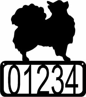 Chihuahua Long Haired Dog House Address Sign - The Metal Peddler Address Signs address sign, breed, Breed C, Chihuahua Long Haired, Dog, House sign, Personalized Signs, personalizetext, porch