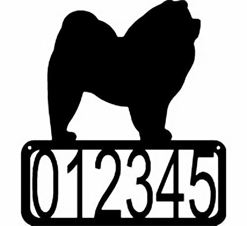 Chow Chow Dog House Address Sign - The Metal Peddler Address Signs address sign, breed, Breed C, Chow Chow, Dog, House sign, Personalized Signs, personalizetext, porch