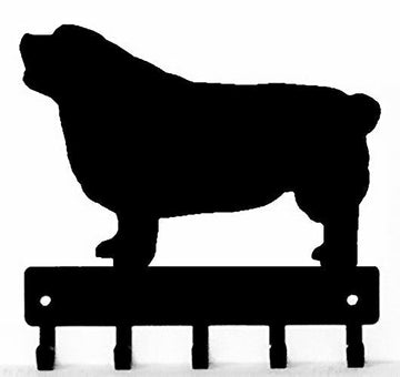 Clumber Spaniel Dog Key Rack/ Leash Hanger - The Metal Peddler Key Rack breed, Breed C, Clumber Spaniel, Dog, key rack, leash hanger