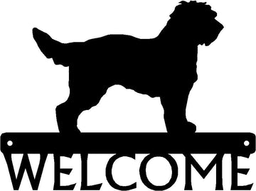 Cockapoo Dog Welcome Sign - The Metal Peddler Welcome Signs breed, Breed C, Cockapoo, Dog, porch, welcome sign