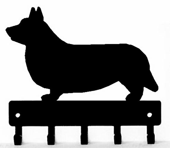 Cardigan Welsh Corgi Dog Key Rack/ Leash Hanger - The Metal Peddler Key Rack breed, Cardigan, Corgi, Dog, key rack, leash hanger