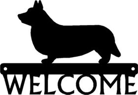 Cardigan Welsh Corgi Dog Welcome Sign or Custom Name - The Metal Peddler Welcome Signs breed, Breed C, Cardigan Welsh Corgi, Corgi, Dog, Name plaque, personalized, Personalized Gifts, Personalized Signs, personalizetext, porch, Welcome sign