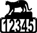 Cougar House Address Sign - The Metal Peddler Address Signs Address sign, Cat, Cougar, House sign, mountain lion, Personalized Signs, personalizetext, porch