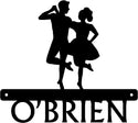 Irish Dance Name Sign - Couple - The Metal Peddler  custom, dance, irish dance