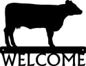 Cow Side View Welcome Sign - The Metal Peddler Welcome Signs cattle, Cow, farm, porch, ranch, Welcome sign
