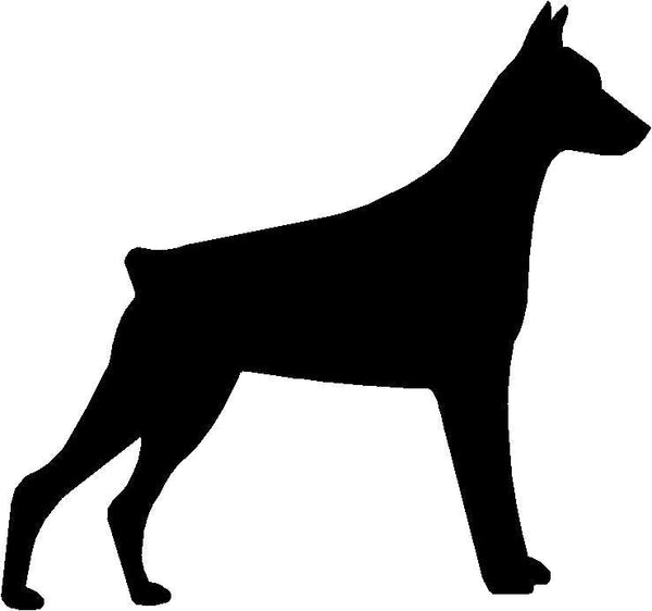 Dog Silhouette Wall Art Magnetic Memo: Doberman - The Metal Peddler breed, Doberman, Dog, Memo board