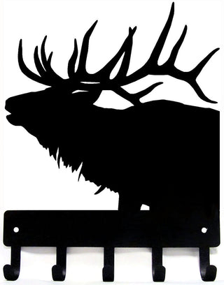 Elk Head with Antlers - Key Rack - The Metal Peddler Key Rack antlers, elk, key rack, wildlife