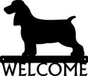 Field Spaniel Dog Welcome Sign - The Metal Peddler Welcome Signs breed, Dog, Field Spaniel, porch, welcome sign