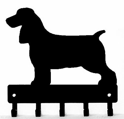 Field Spaniel Dog Key Rack/ Leash Hanger - The Metal Peddler Key Rack breed, Dog, Field Spaniel, key rack, leash hanger