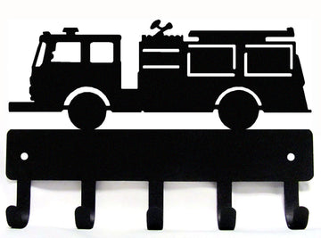 Fire Truck/ Fire Engine - Key Rack - The Metal Peddler Key Rack 911, auto, automobile, EMT, key rack, occupations, trades, transportation, vehicles