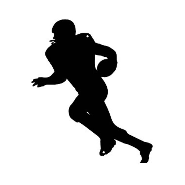 Football Player Sport Silhouettes Wall Art - Singles or Sets - The Metal Peddler Decorative Plaques dad sport, football, footballer, not-dog, silhouettes, sports, wall art