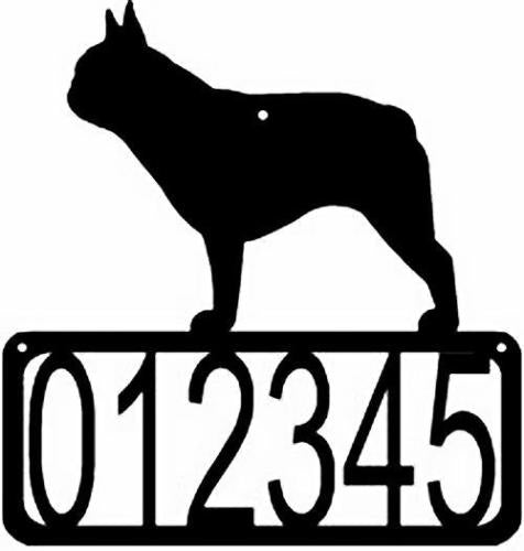 French Bulldog Dog House Address Sign - The Metal Peddler Address Signs address sign, breed, Dog, French Bulldog, House sign, Personalized Signs, personalizetext, porch