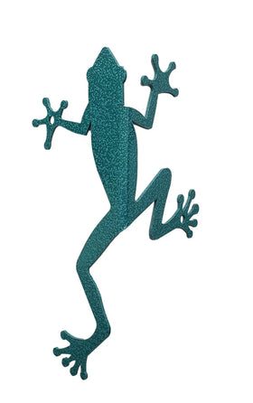 Porch Peeper - Frog Wall Art for indoors and outdoors - The Metal Peddler Whimsical frog, outdoor life, wall art, wall decor, whimsical