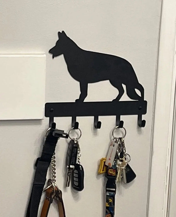 German Shepherd #1 Dog Key Holder Leash Hanger for Wall Mounting | The ...