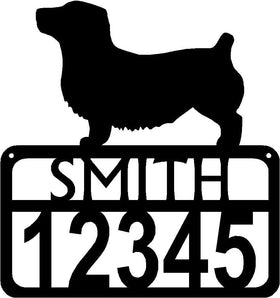 Personalized Dog Sign with Name & house numbers: Glen of Imaal Terrier - The Metal Peddler Welcome Signs Address Sign, breed, Dog, Glen of Imaal Terrier, House sign, Personalized Signs, personalizetext, porch