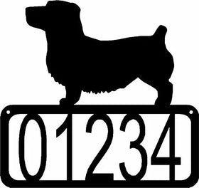 Glen of Imaal Terrier Dog House Address Sign - The Metal Peddler Address Signs address sign, breed, Dog, Glen of Imaal Terrier, House sign, Personalized Signs, personalizetext, porch