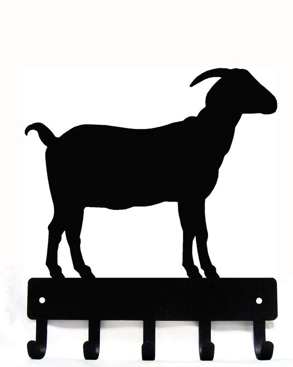 Horned Goat - Key Rack - The Metal Peddler Key Rack farm, goat, key rack