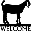 Nubian Goat Welcome Sign - The Metal Peddler Welcome Signs farm, goat, personalized, Personalized Gifts, Personalized Signs, personalizetext, porch, ranch, welcome sign