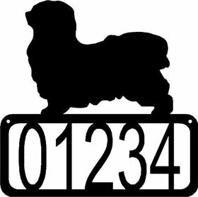 Havanese Dog House Address Sign - The Metal Peddler Address Signs address sign, breed, Dog, Havanese, House sign, Personalized Signs, personalizetext, porch