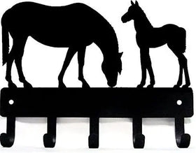 Horse and foal Key Holder - The Metal Peddler Key Rack farm, Horse, key rack, not-Dog