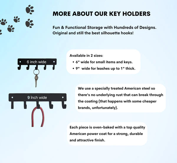 Silky Terrier Key Holder/ Leash Hanger - The Metal Peddler Key Rack breed, Breed S, dog, key rack, Silky Terrier