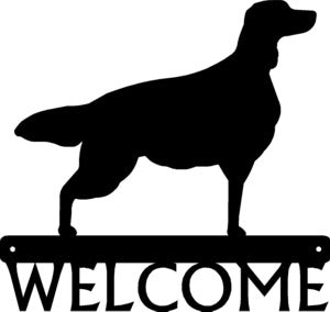 Irish Setter Dog Welcome Sign - The Metal Peddler Welcome Signs breed, Dog, Irish Setter, porch, welcome sign