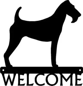 Irish Terrier Dog Welcome Sign - The Metal Peddler Welcome Signs breed, Dog, Irish Terrier, porch, Welcome sign