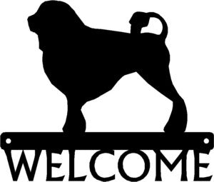 Lowchen Dog Welcome Sign - The Metal Peddler Welcome Signs breed, Dog, Lowchen, porch, welcome sign