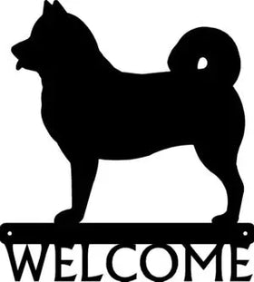 Malamute Dog Welcome Sign - The Metal Peddler Welcome Signs breed, Dog, Malamute, porch, Welcome sign