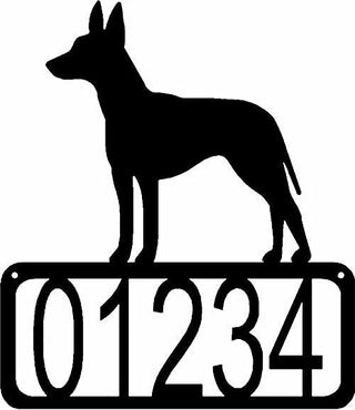 Manchester Terrier Dog House Address Sign - The Metal Peddler Address Signs address sign, breed, Dog, House sign, Manchester Terrier, Personalized Signs, personalizetext, porch