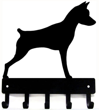 Miniature Pinscher Dog Key Rack/ Leash Hanger - The Metal Peddler Key Rack breed, Dog, key rack, leash Hanger, Miniature Pinscher