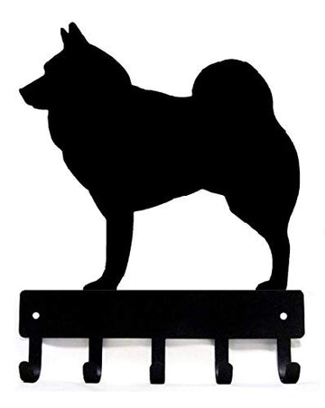 Norwegian Elkhound Dog Key Rack/ Leash Hanger - The Metal Peddler Key Rack breed, Breed E, Breed N, Dog, key rack, leash hanger, Norwegian Elkhound