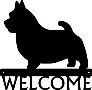 Norwich Terrier Dog Welcome Sign - The Metal Peddler Welcome Signs breed, Dog, Norwich Terrier, porch, welcome sign