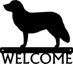 Nova Scotia Duck Tolling Retriever Dog Welcome Sign - The Metal Peddler Welcome Signs breed, Dog, Nova Scotia Duck Tolling Retriever, porch, Welcome sign
