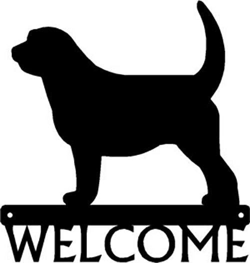 Otterhound Dog Welcome Sign - The Metal Peddler Welcome Signs breed, Dog, Otterhound, porch, welcome sign