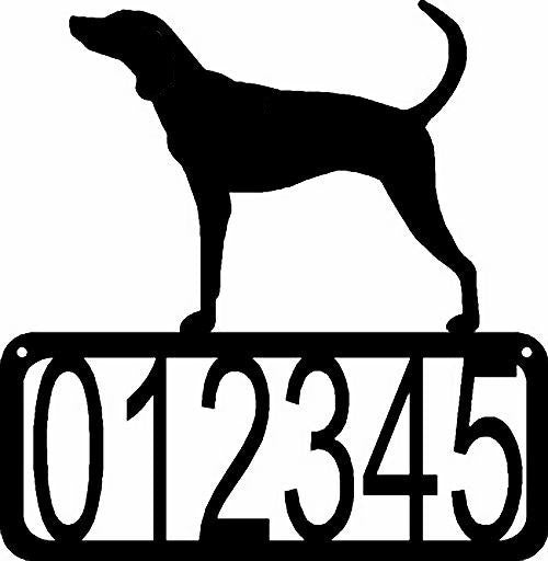 Plott Dog House Address Sign - The Metal Peddler Address Signs address sign, Dog, House sign, Personalized Signs, personalizetext, Plott, porch