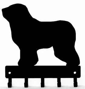Polish Lowland SheepDog Dog Key Rack/ Leash Hanger - The Metal Peddler Key Rack Dog, key rack, leash hanger, Polish Lowland SheepDog