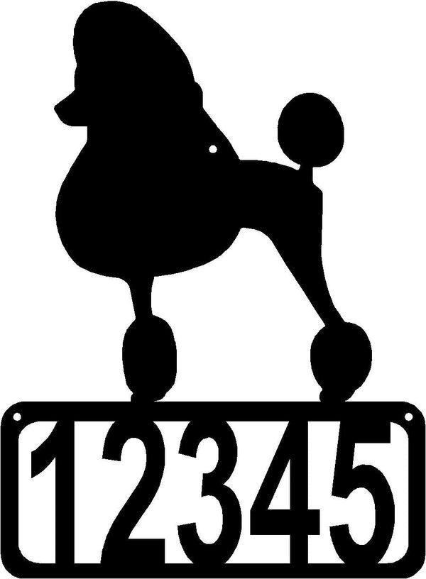 Poodle Dog House Address Sign - The Metal Peddler Address Signs address sign, Dog, House sign, Personalized Signs, personalizetext, Poodle, porch