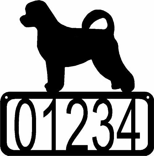 Portuguese Water Dog Dog House Address Sign - The Metal Peddler Address Signs address sign, Dog, House sign, Personalized Signs, personalizetext, porch, Portuguese Water Dog