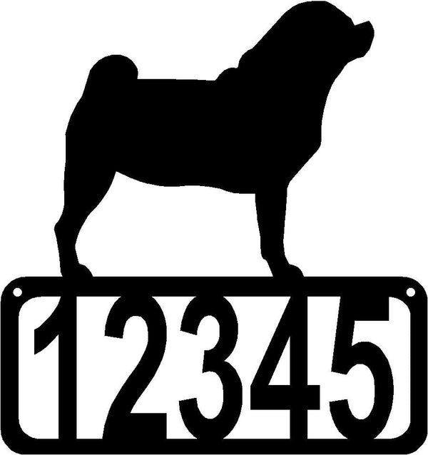Puggle Dog House Address Sign - The Metal Peddler Address Signs address sign, Dog, House sign, Personalized Signs, personalizetext, porch, Puggle
