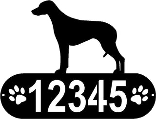 Rhodesian Ridgeback Dog PAWS House Address Sign or Name Plaque - The Metal Peddler Address Signs address sign, breed, Dog, Dog Signs, Name plaque, Personalized Signs, personalizetext, Rhodesian Ridgeback