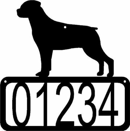 Rottweiler Dog House Address Sign - The Metal Peddler Address Signs address sign, breed, Dog, House sign, Personalized Signs, personalizetext, porch, Rottweiler