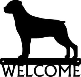 Rottweiler Dog Welcome Sign - The Metal Peddler Welcome Signs breed, Dog, porch, Rottweiler, Welcome sign